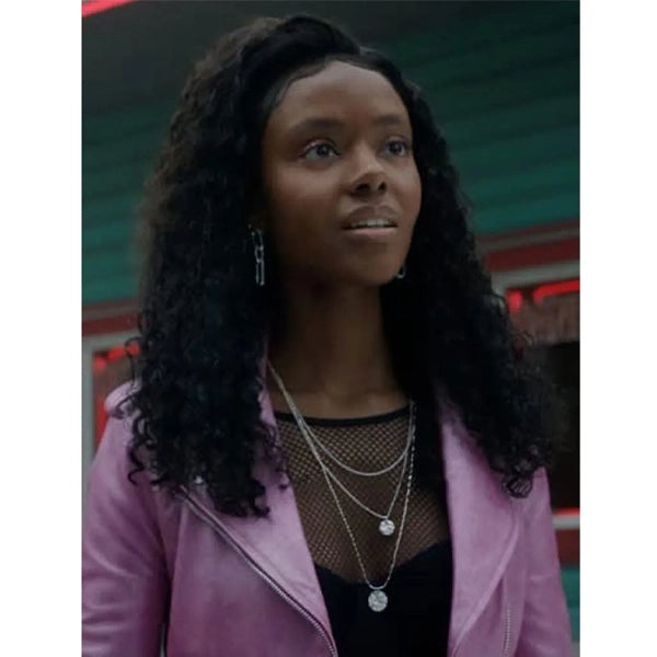 Ashleigh Murray Riverdale Pink Leather Jacket