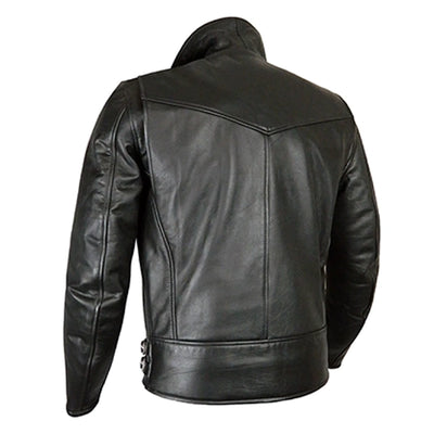 Elite Patrol Biker Black Leather Jacket