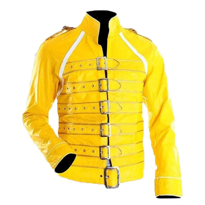 Freddie Mercury Yellow Leather Jacket