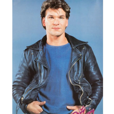 Johnny Castle Dirty Dancing Black Leather Jacket