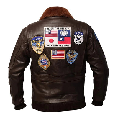 Top Gun Tom Cruise Brown Jacket