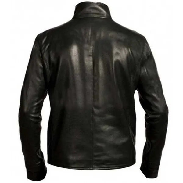 Venom black leather jacket