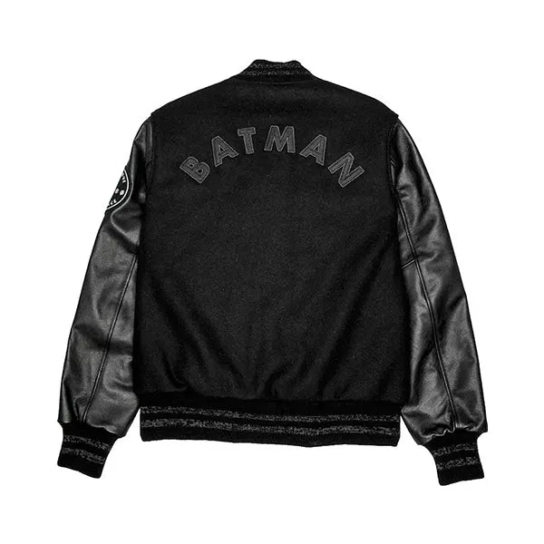 batman black varsity jacket