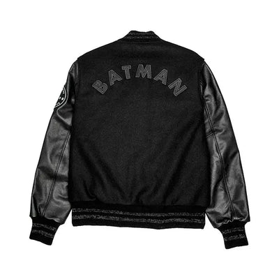 batman black varsity jacket
