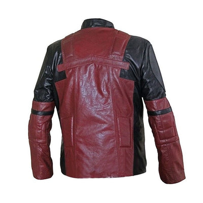 deadpool maroon and black jacket