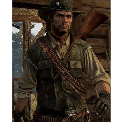 john marston leather vest