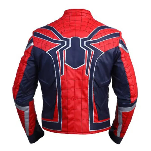 spiderman red and blue jacket