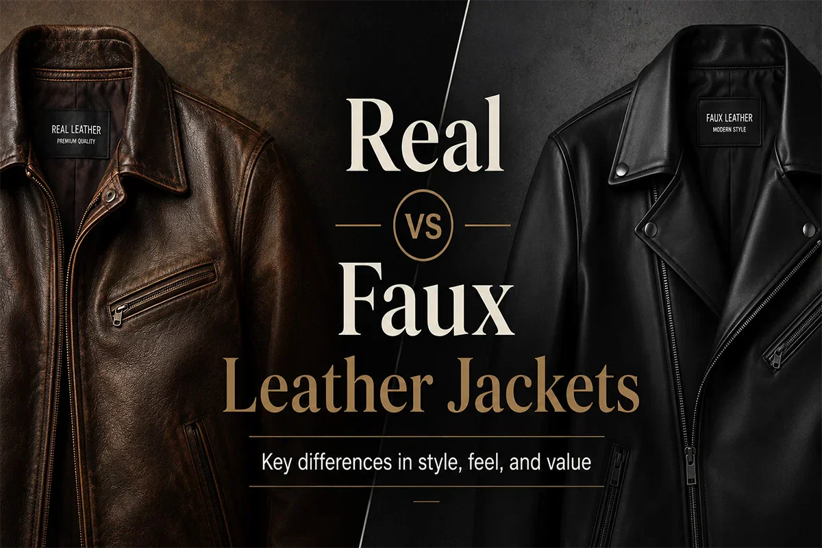Real leather jackets vs faux leather jackets