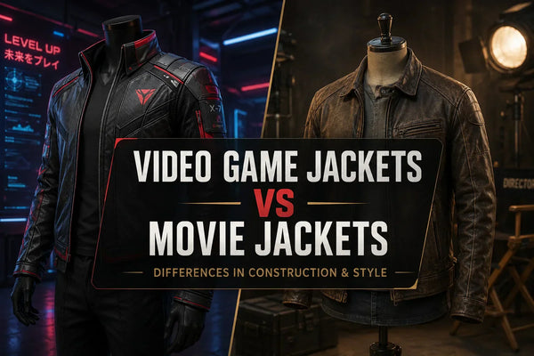 Video Game Jackets vs Movie Jackets: Differences in Construction & Style