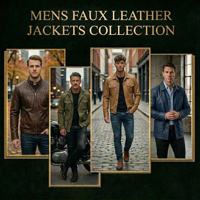 Mens Faux Leather Jackets