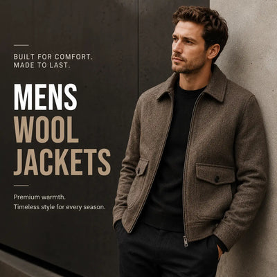 Mens wool jackets collection