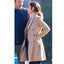 Ana De Armas Deep Water Beige Wool Coat