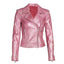 Ashleigh Murray Riverdale S05 Pink Biker Leather Jacket