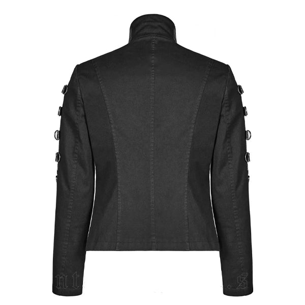 Asylum Punk Rave Gothic Black Cotton Jacket