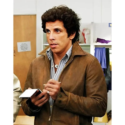 Ben Stiller Starsky And Hutch Brown Leather Jacket