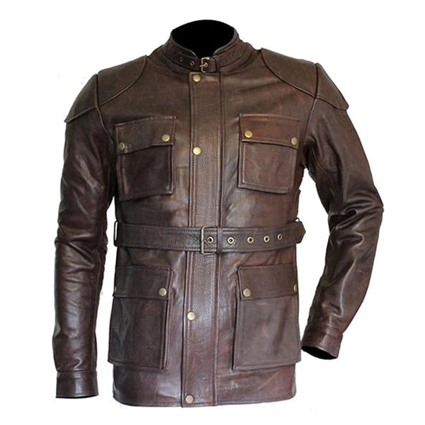 Benjamin Button Brad Pitt Leather Jacket