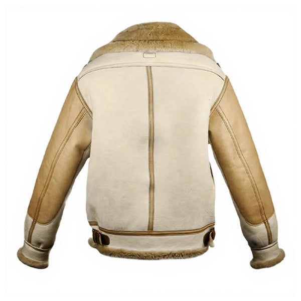 Callum Turner Masters of the Air brown Leather Jacket