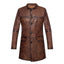 Dwayne Johnson Red Notice Brown Leather Coat
