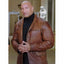 Dwayne Johnson Red Notice Leather Coat
