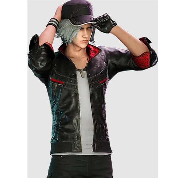 Final Fantasy VII Remake Black Leather Jacket
