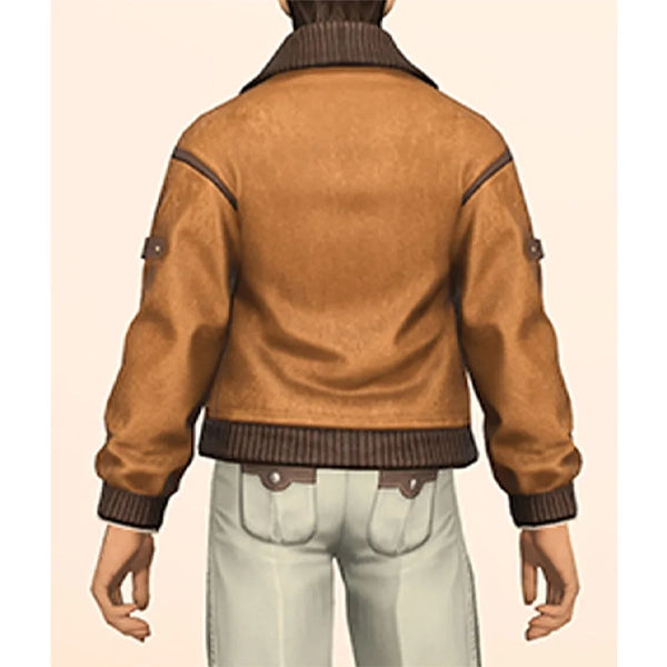 Final Fantasy XIV brown wool Jacket