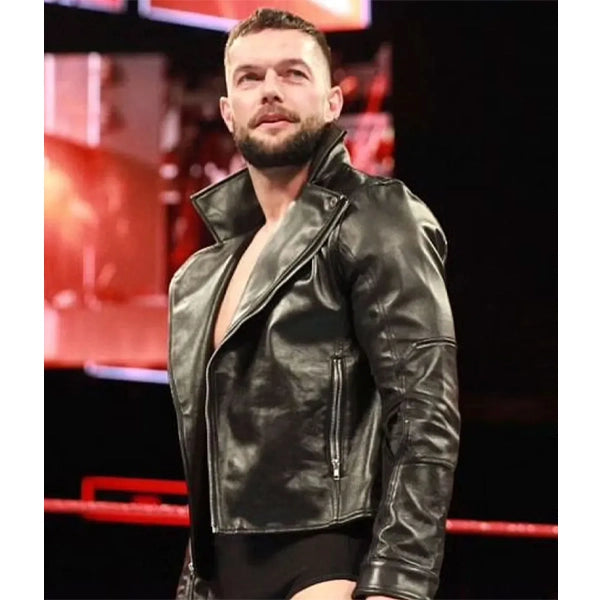 Finn Balor Club wwe Black Leather Jacket
