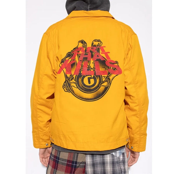 Gallery Dept Art That Kills Yellow Cotton Jacket
