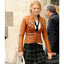 Gossip Girl Blake Lively brown Leather Jacket