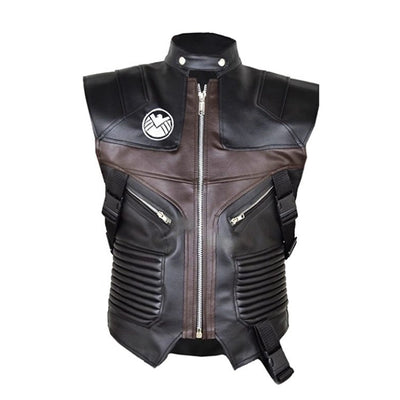 Hawkeye The Avengers Jeremy Renner Leather Vest
