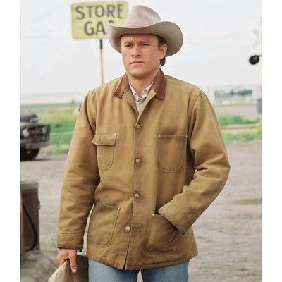 Heath Ledger Brokeback Mountain Brown Jacket