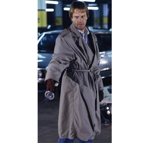 Highlander Christopher Lambert grey cotton coat
