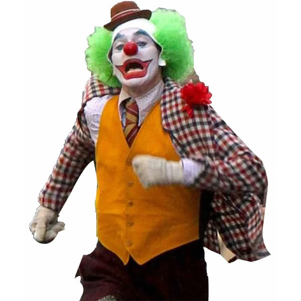 Joker Joaquin Phoenix Cotton Yellow Vest
