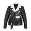 Justin Bieber Black and White Biker Jacket