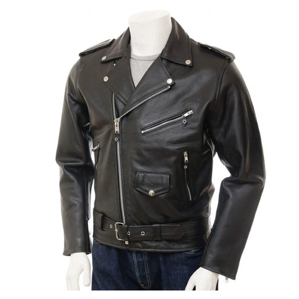 Kanye West Biker Black Leather Jacket
