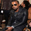 Kanye West Black Leather Jacket
