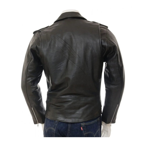 Kanye West Black biker Leather Jacket
