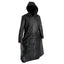 Kingdom Heart Black Leather Coat