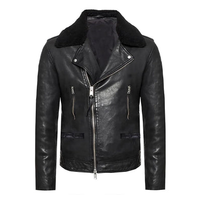 Kris Kelkar Swiping America Leather Jacket
