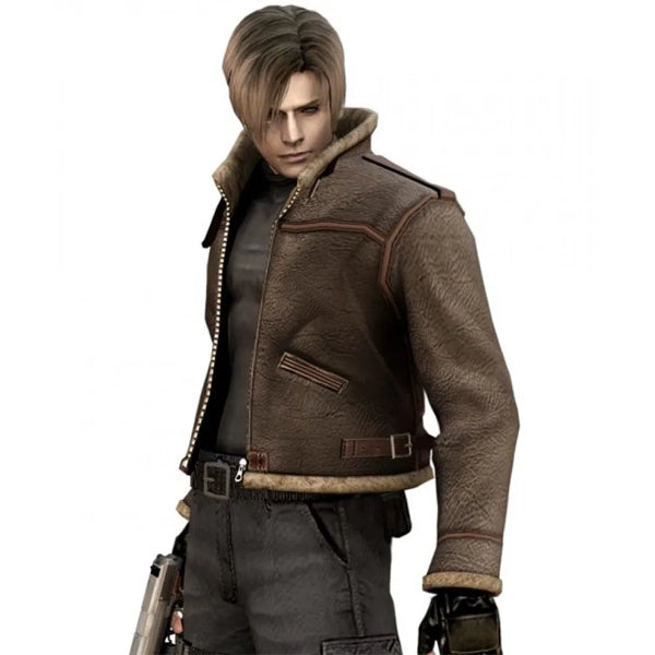 Leon Kennedy Brown Jacket