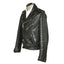 Men’s 1960s Motorcycle Belted Black Jacket
