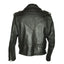 Men’s 1960s Motorcycle Belted Black Leather Jacket
