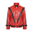 Michael Jackson Thriller Red And Black Leather Jacket