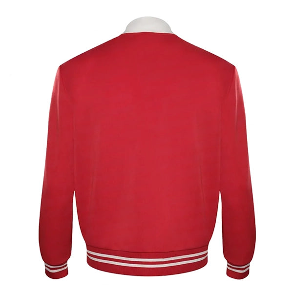Rise of The Pink Ladies Grease Red Varsity Jacket