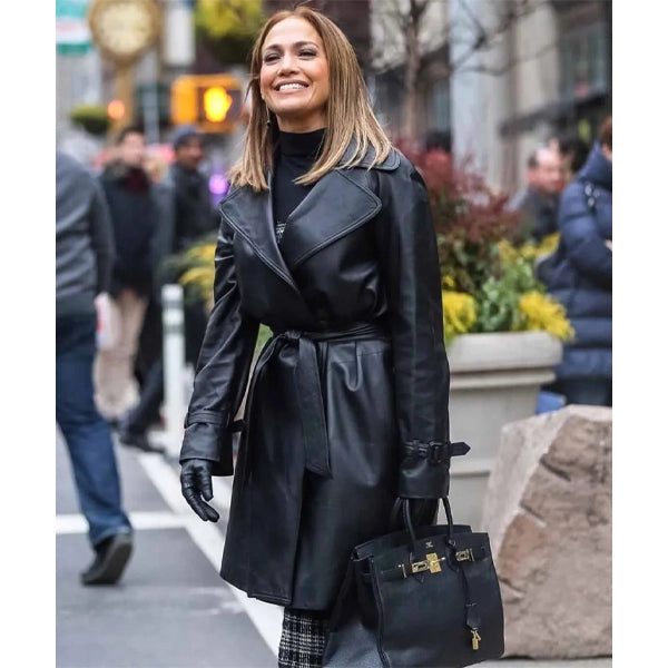 Second Act Jennifer Lopez Black  Coat
