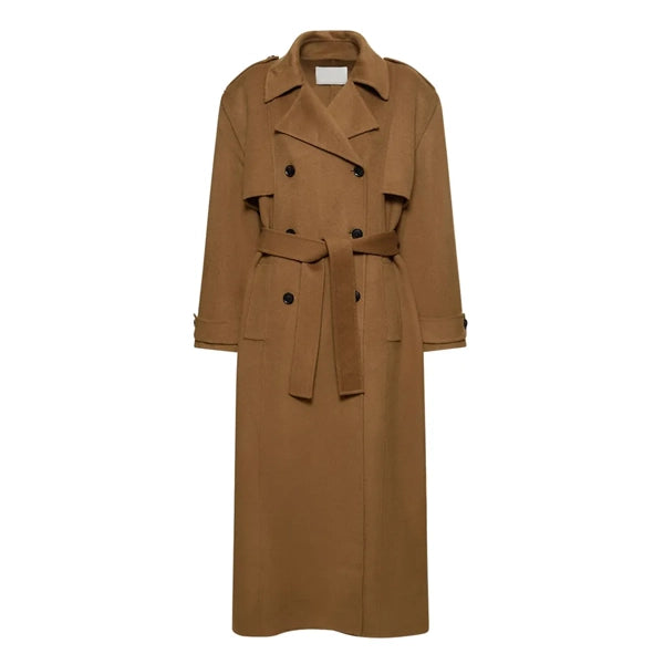 Selena Gomez Brown Trench Coat