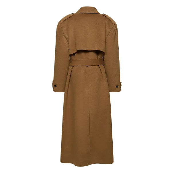 Selena Gomez Brown wool Coat