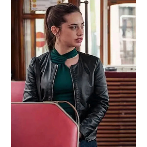 Sky High Asia Ortega Black Leather Jacket
