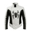 Spiderman White And Black Leather Jacket