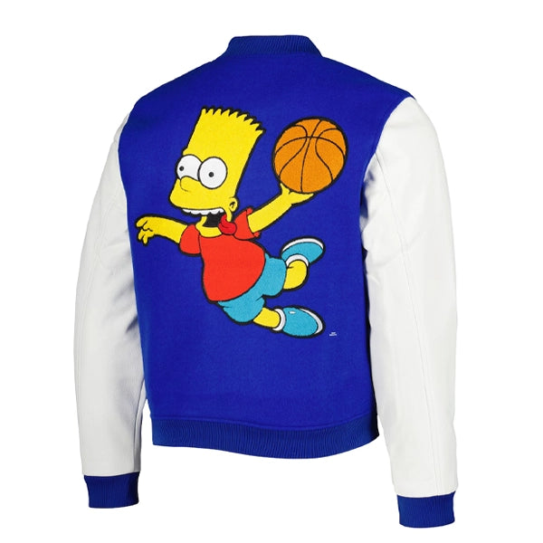 The Simpsons Homer Simpson Blue Varsity Jacket