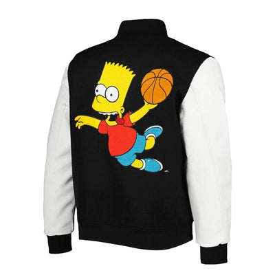 The Simpsons black varsity jacket
